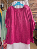 Woman Within Pink Long Sleeve Top 4X - Image 1