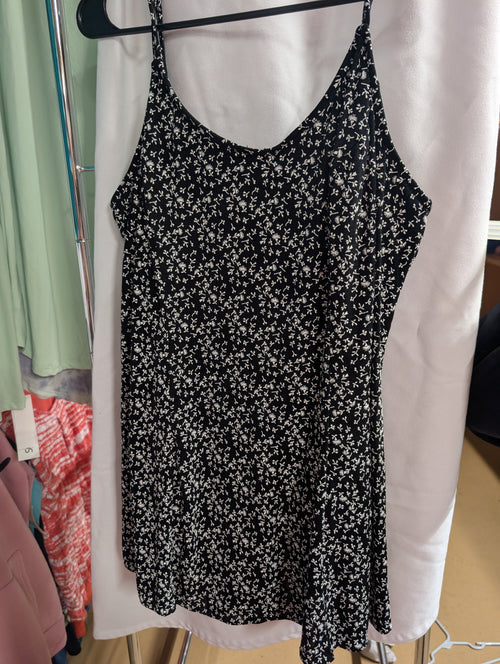 Basic Editions Black Floral swim suit - Image 1