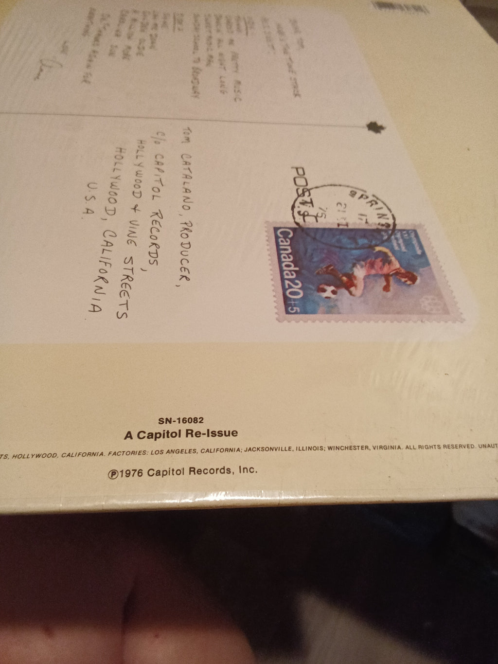 Capitol Records 1976 Vinyl Album Re-Issue - Image 3