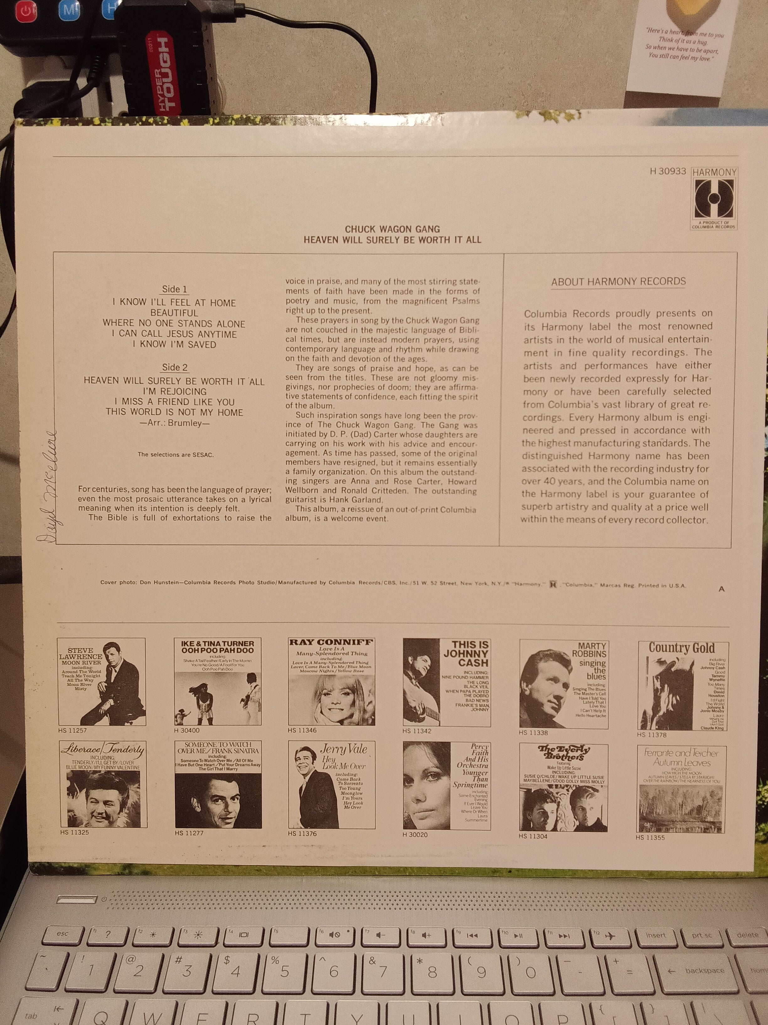 Chuck Wagon Gang Vinyl Record 'Heaven Will Surely Be Worth It All' - Image 2