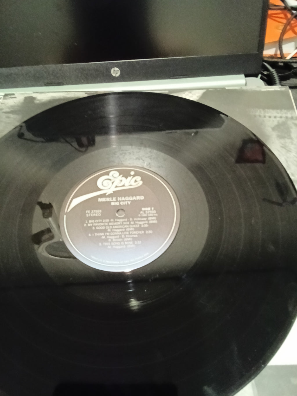Merle Haggard Big City Vinyl Record by Epic - Image 1