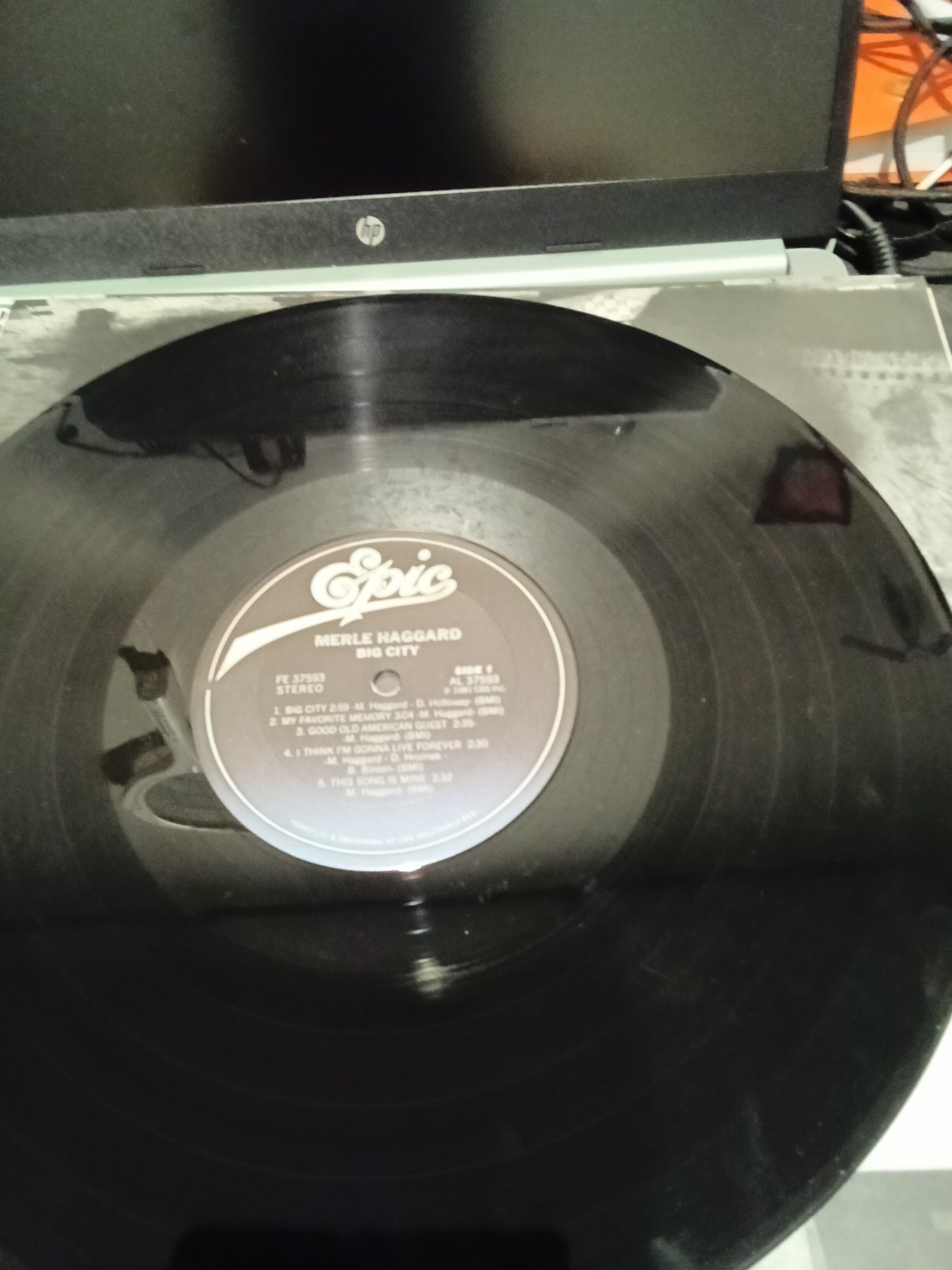 Merle Haggard Big City Vinyl Record by Epic - Image 1