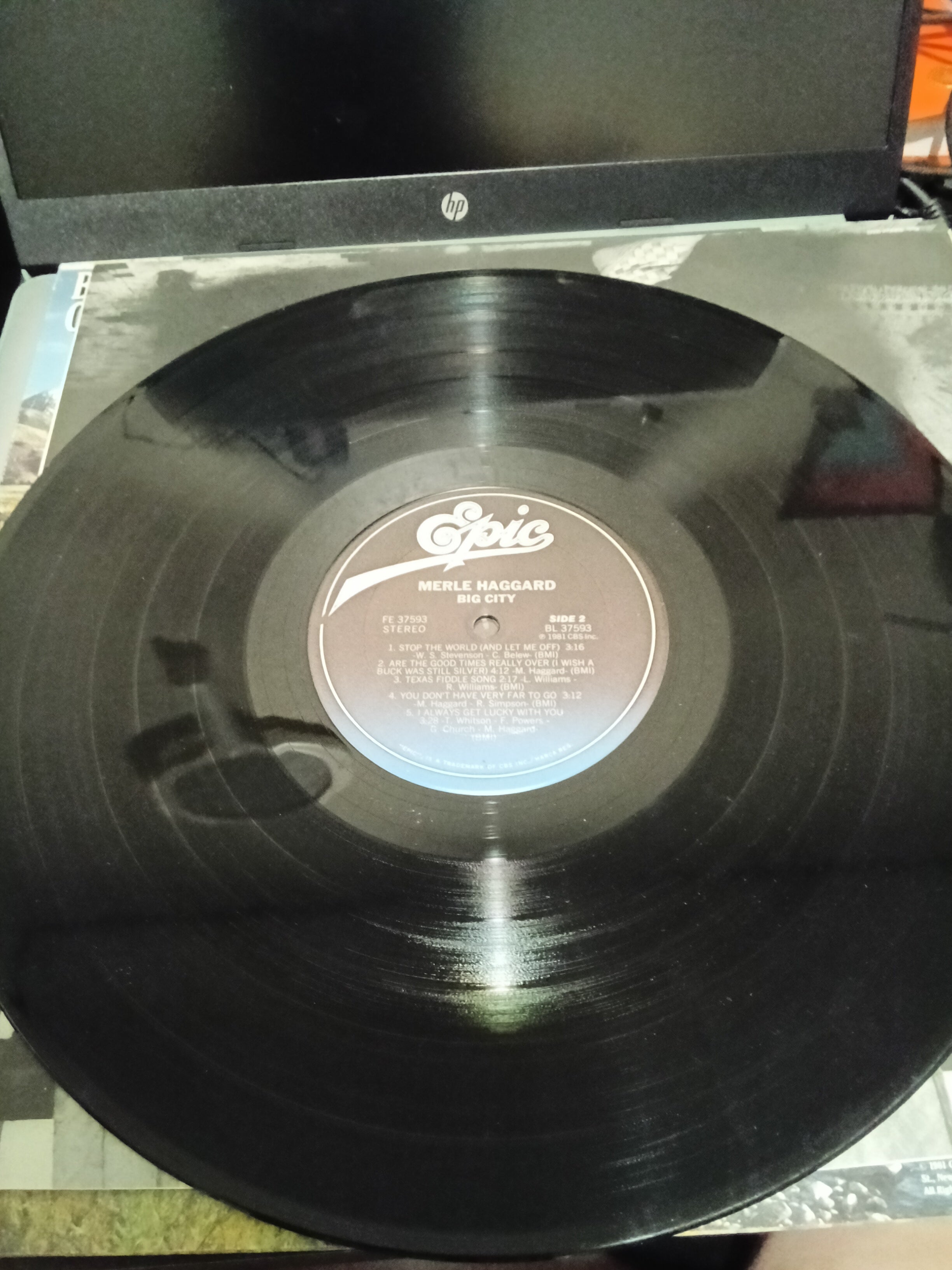 Merle Haggard Big City Vinyl Record by Epic - Image 2