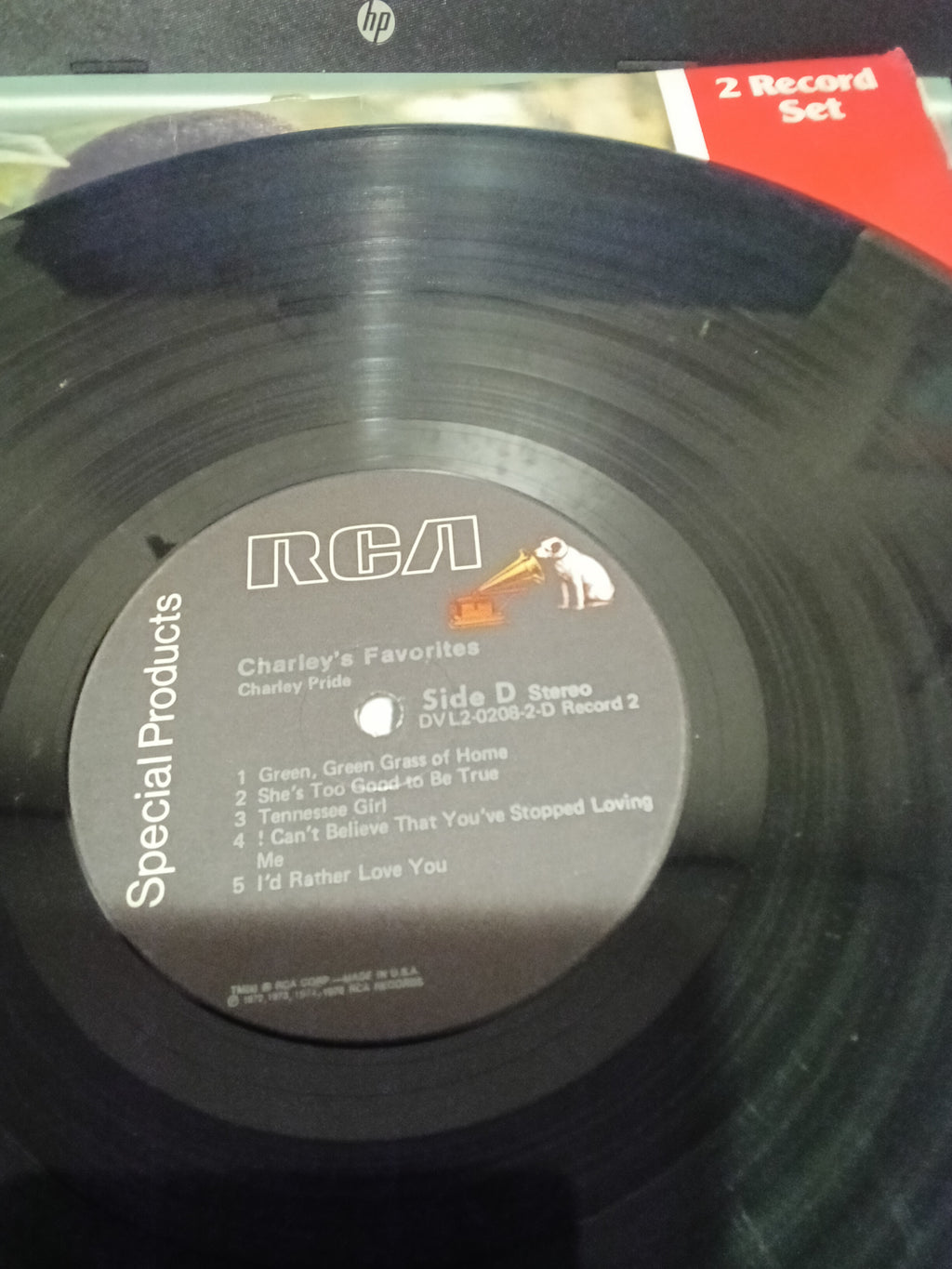 RCA Charley Pride Favorites 2 Record Set Vinyl - Image 5