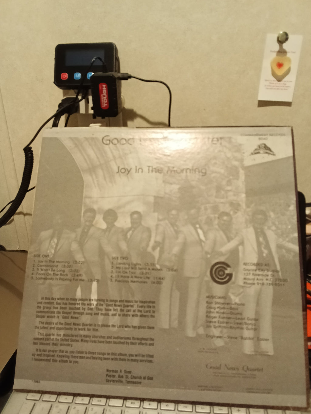 Good News Quartet Joy In The Morning Vinyl Record - Image 2
