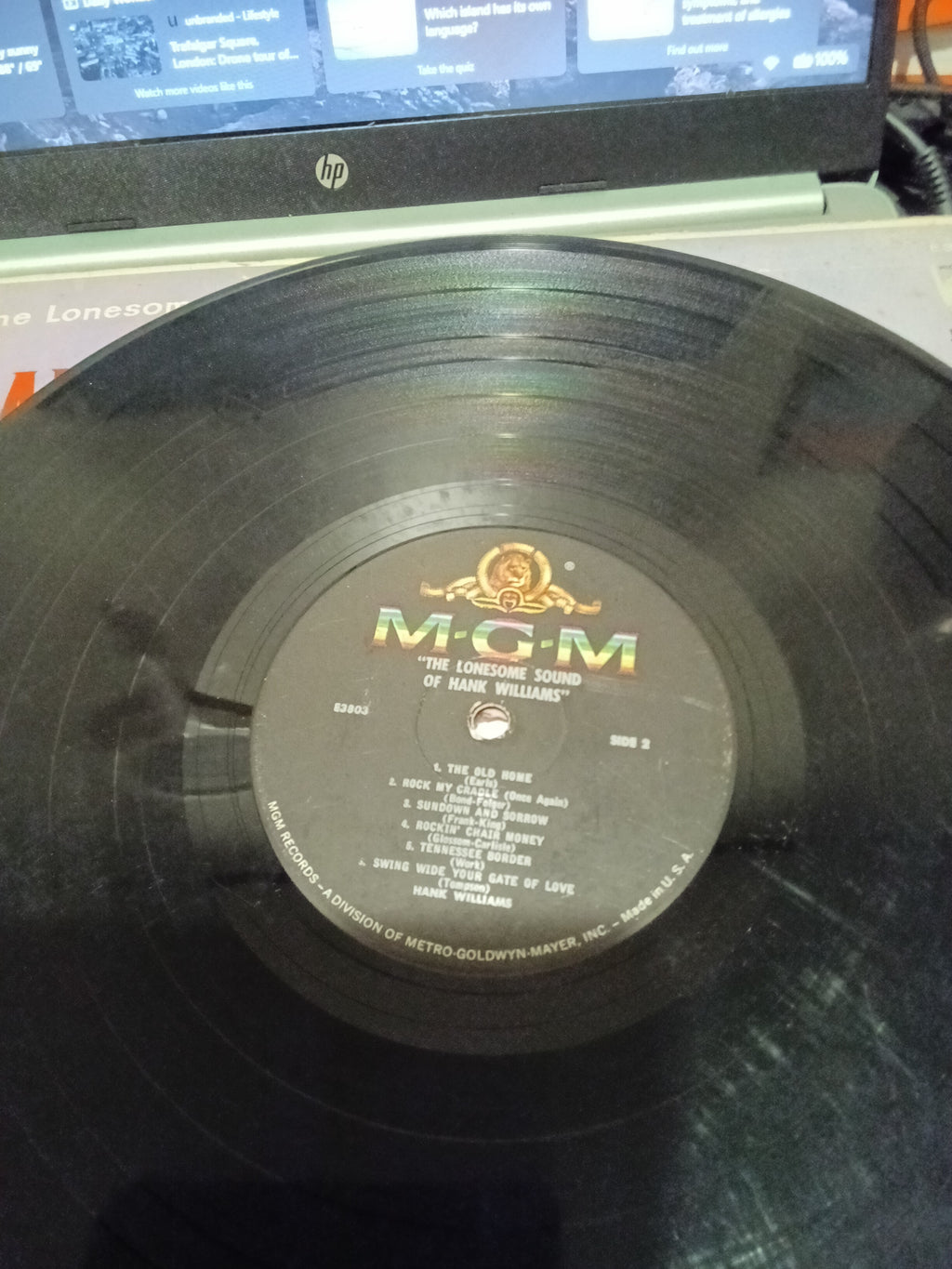 Set of 2 MGM Records Hank Williams Vinyl Albums - Image 5