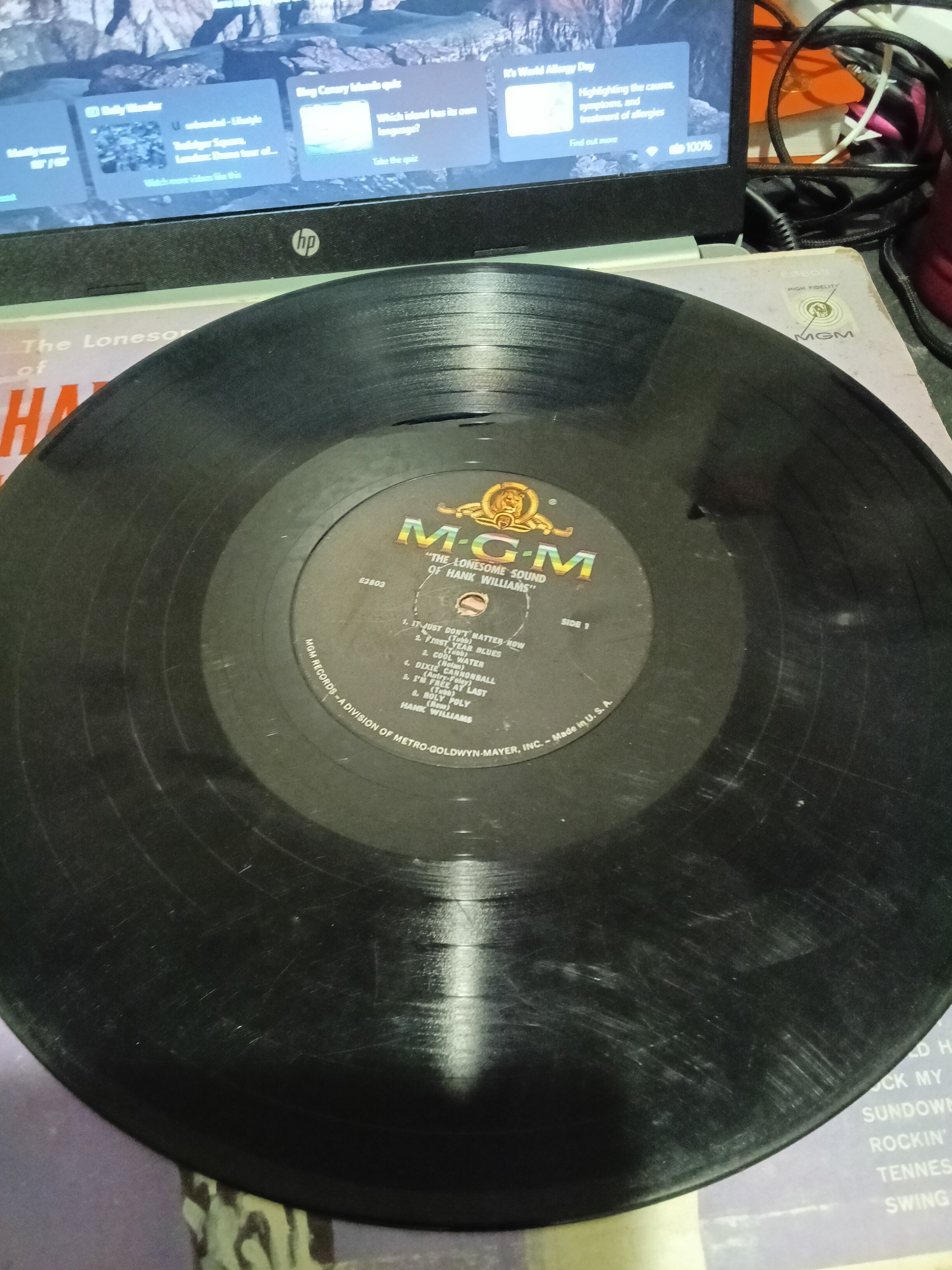 Set of 2 MGM Records Hank Williams Vinyl Albums - Image 7