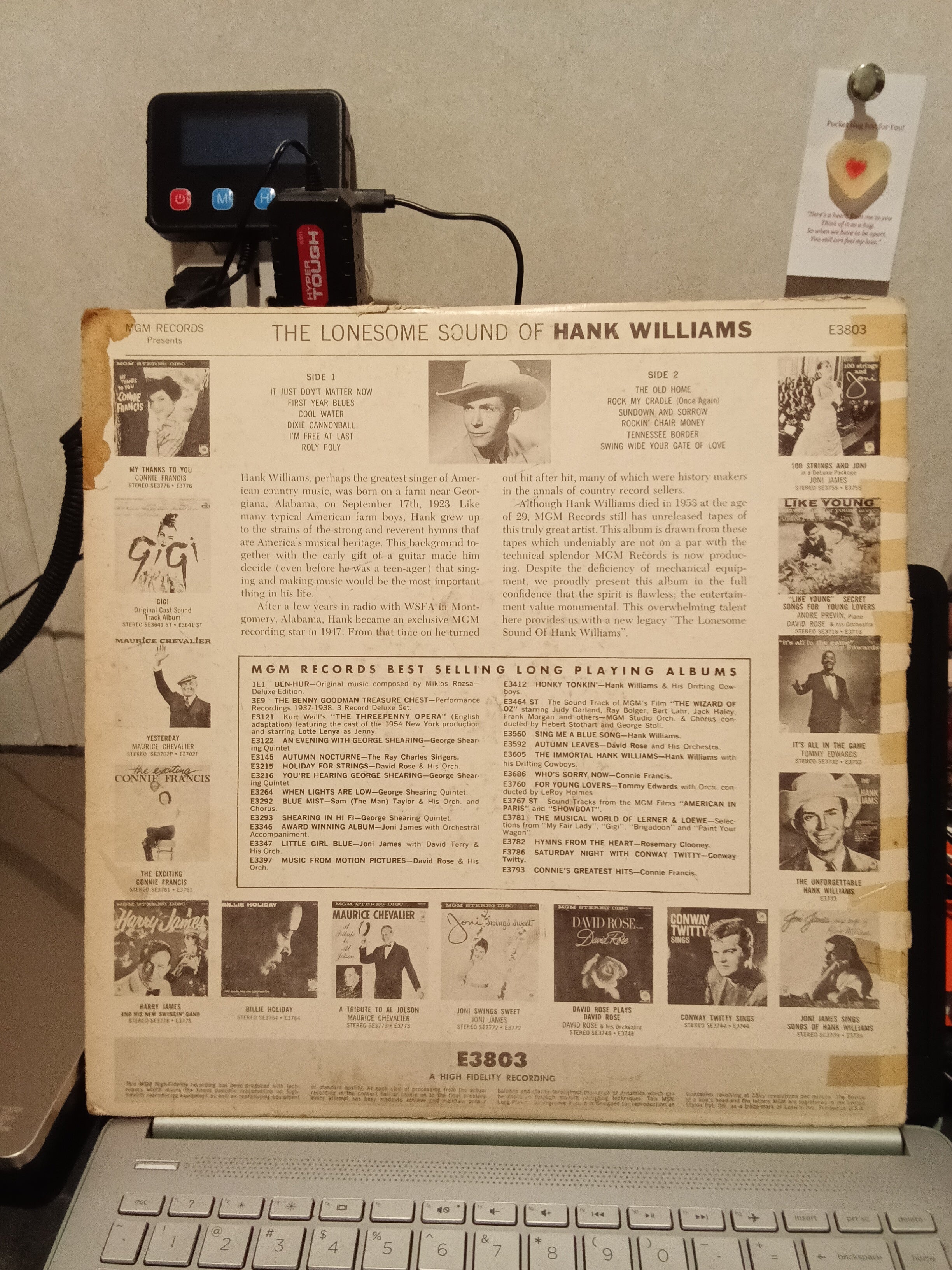 Set of 2 MGM Records Hank Williams Vinyl Albums - Image 2