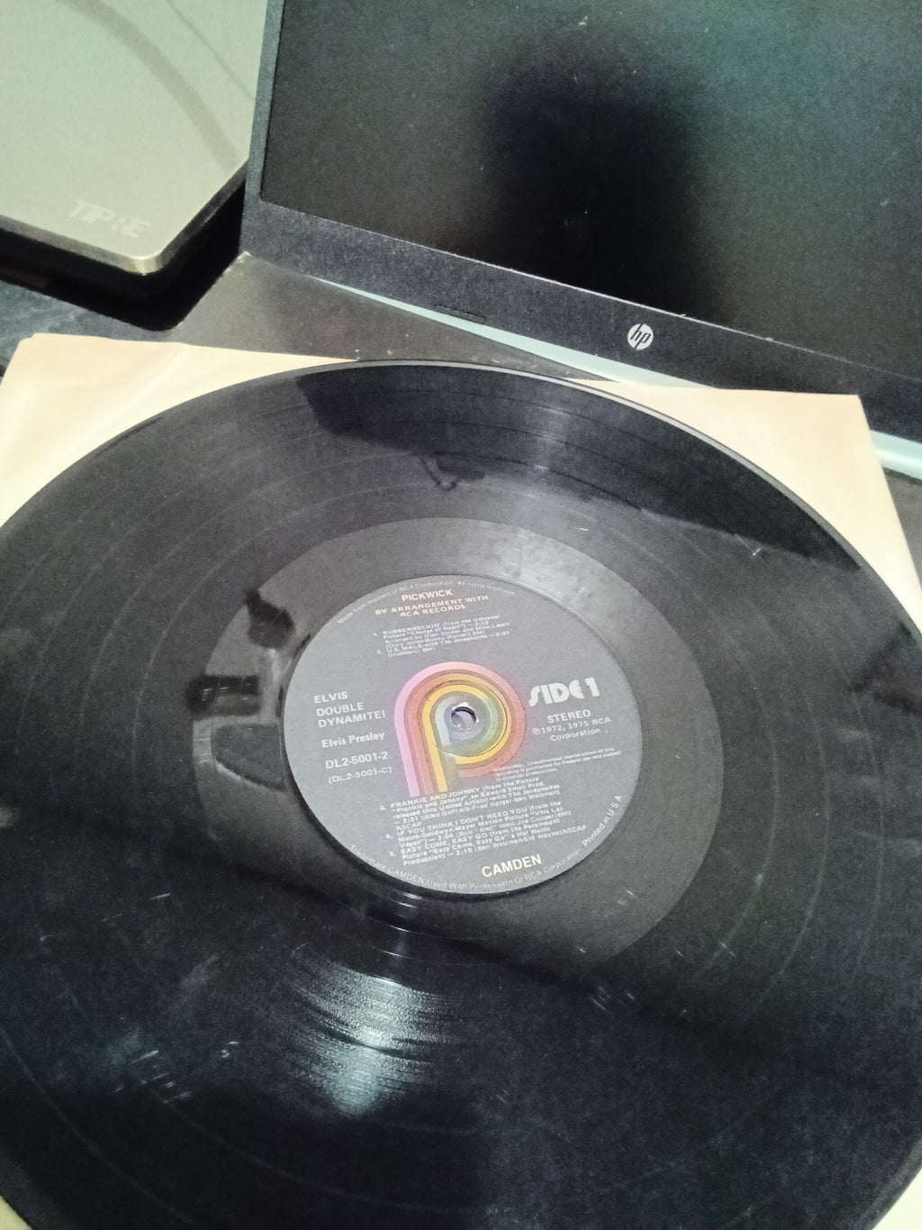 Elvis Presley Double Dynamite Vinyl Record LP - Image 2