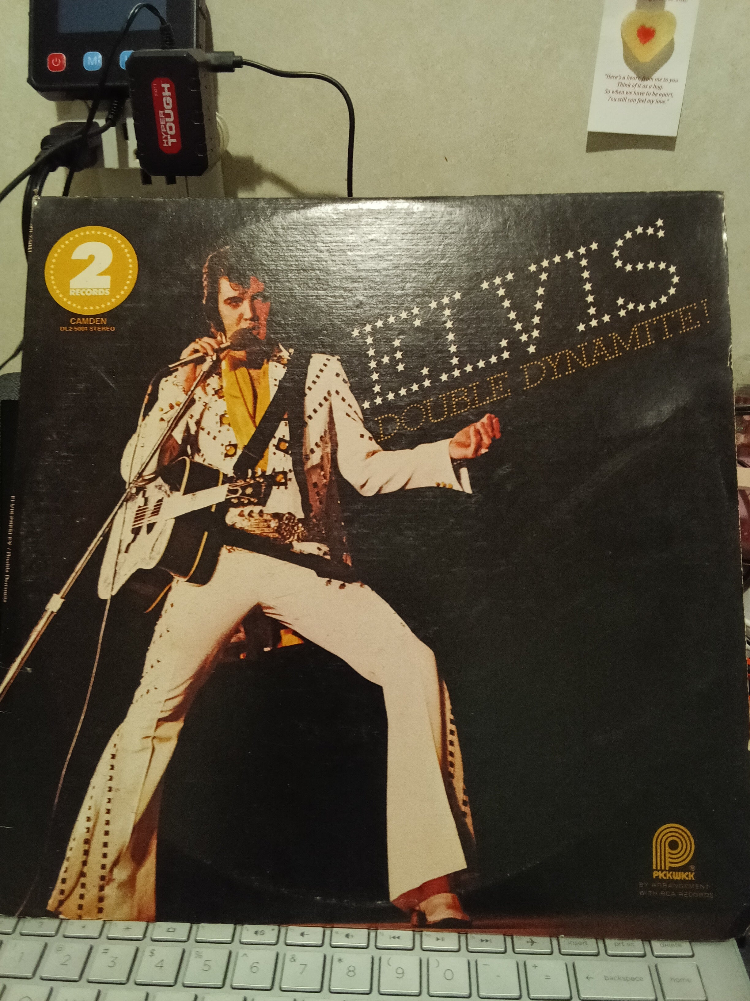 Elvis Presley Double Dynamite Vinyl Record LP - Image 1