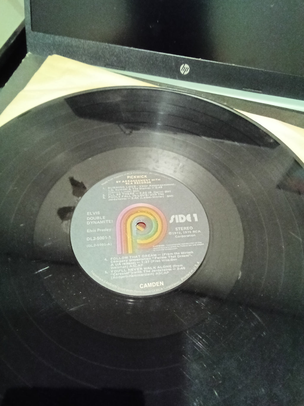 Elvis Presley Double Dynamite Vinyl Record LP - Image 6