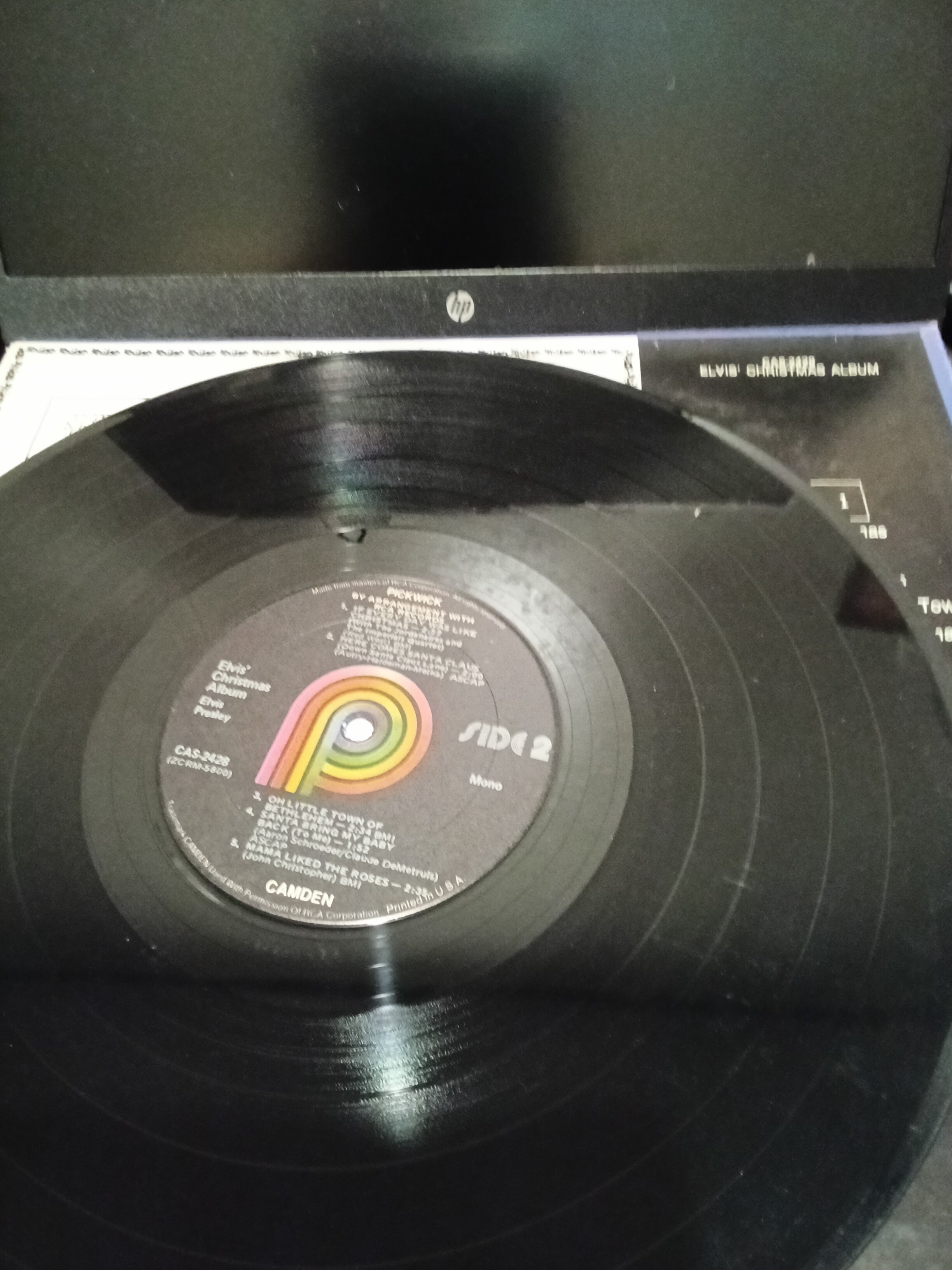 Elvis Christmas Album Vinyl Record by Pickwick - Image 3