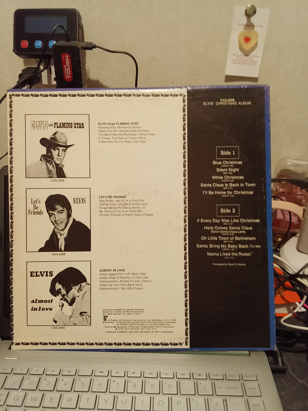 Elvis Christmas Album Vinyl Record by Pickwick - Image 2