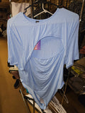 SHEIN Light Blue Cut-Out Bodysuit 4xl - Image 1