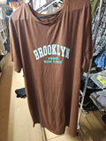 Brooklyn New York Graphic T-Shirt Brown - Image 1