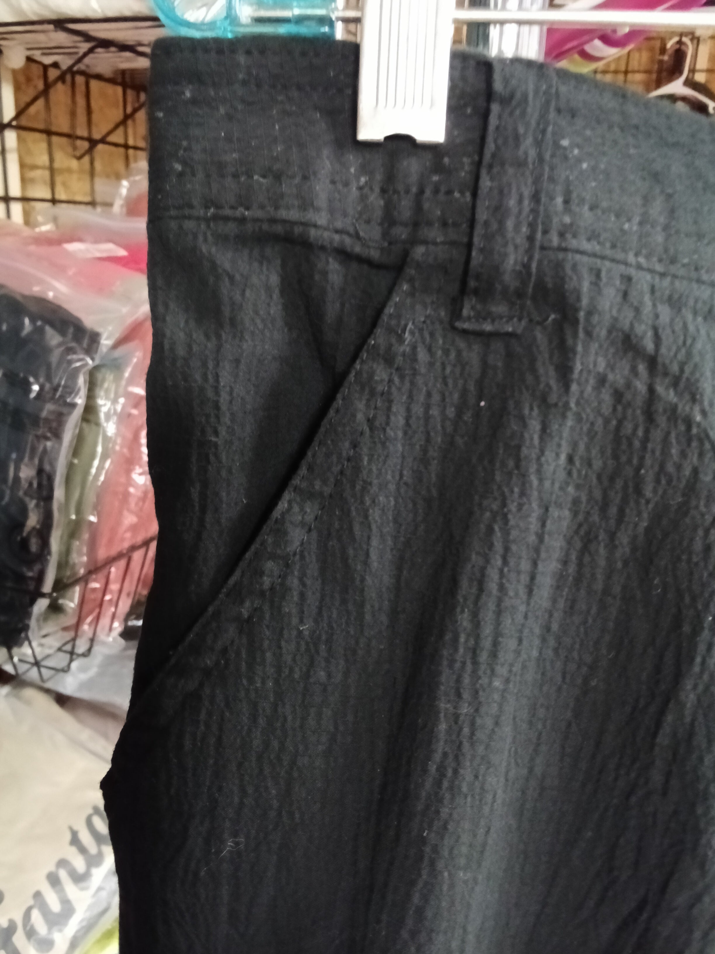 White Stag Black Cargo Pants with Pockets - Image 2