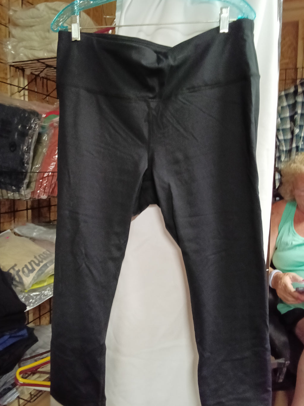 Active Life Black Capri  XXL Nylon Spandex - Image 1