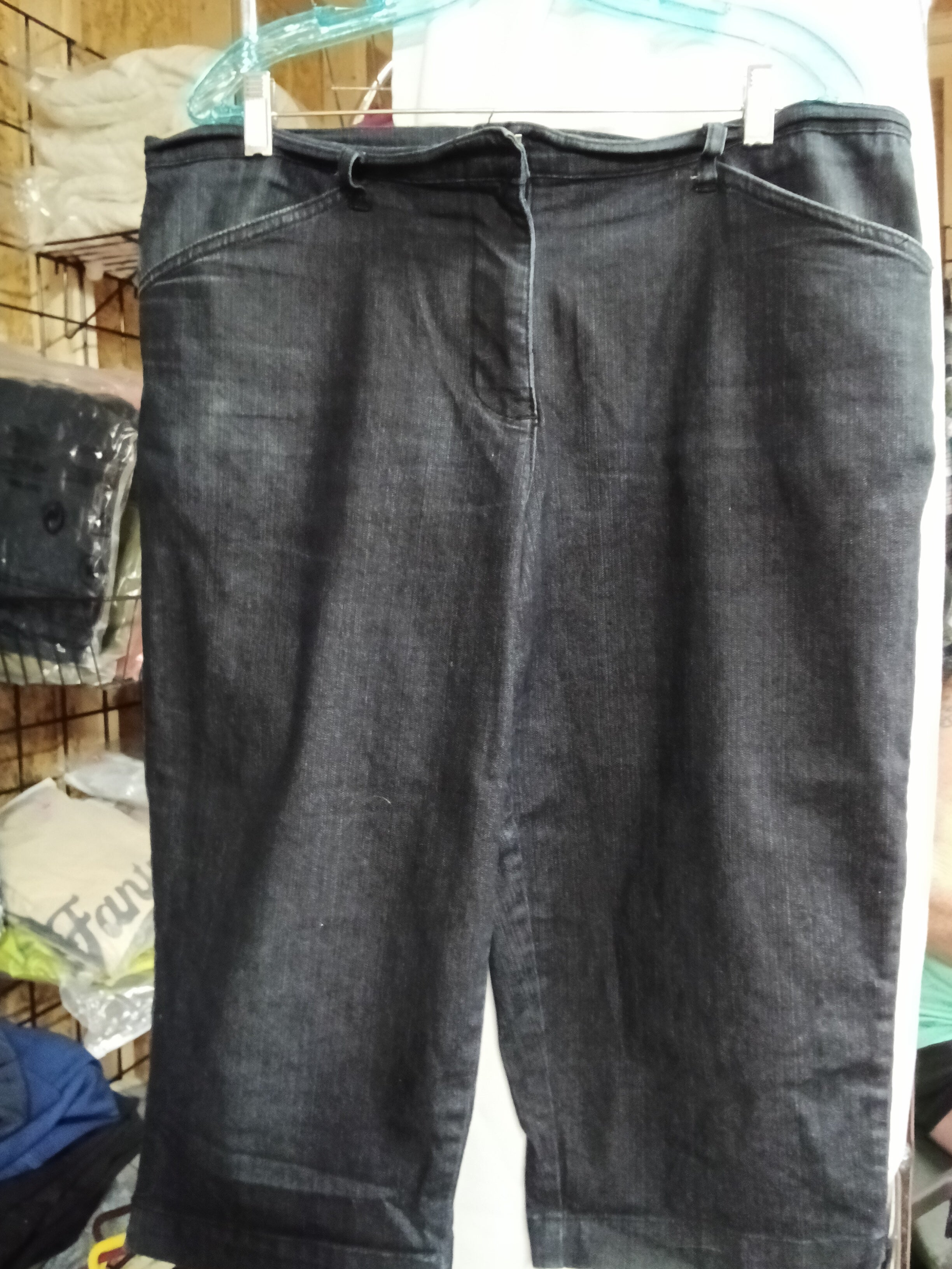 Men's Dark Denim Shorts with Pockets - Image 1