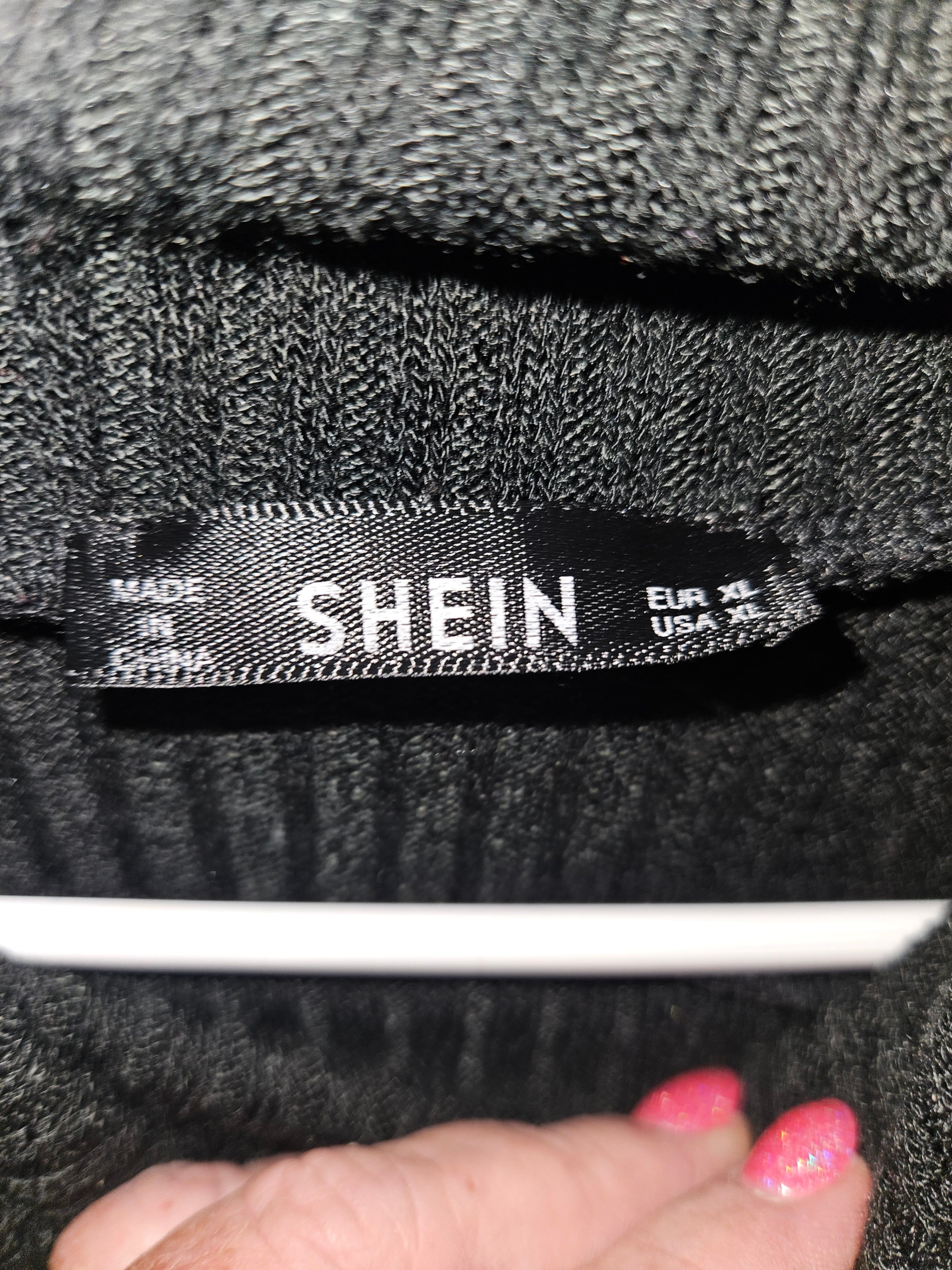 SHEIN Black cow neck turtle neck Sweater XL - Image 2