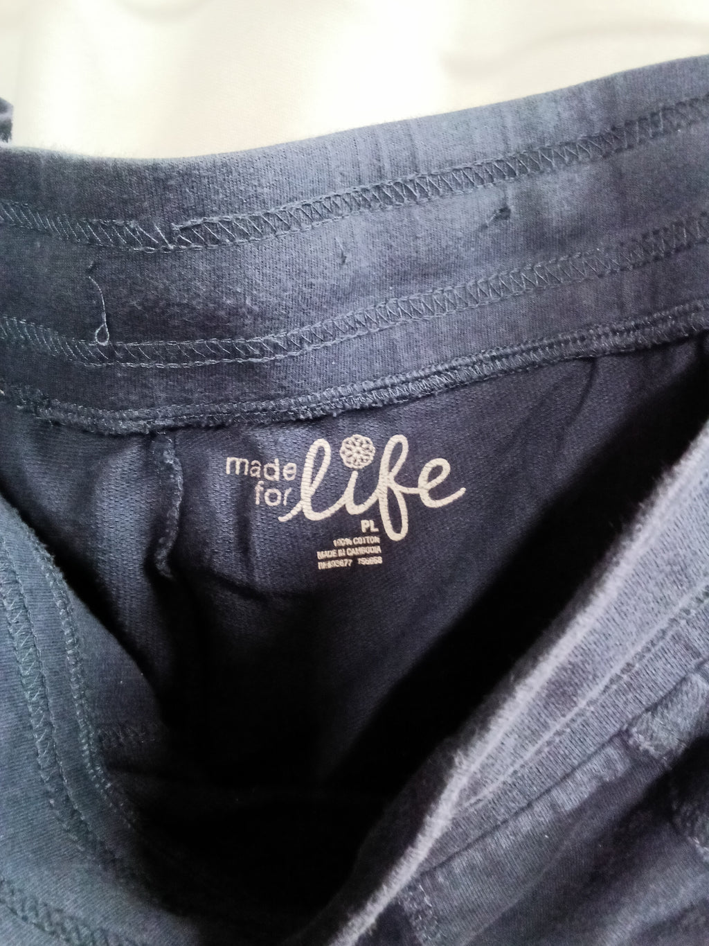 Men's Navy Drawstring Casual Pants - Image 3