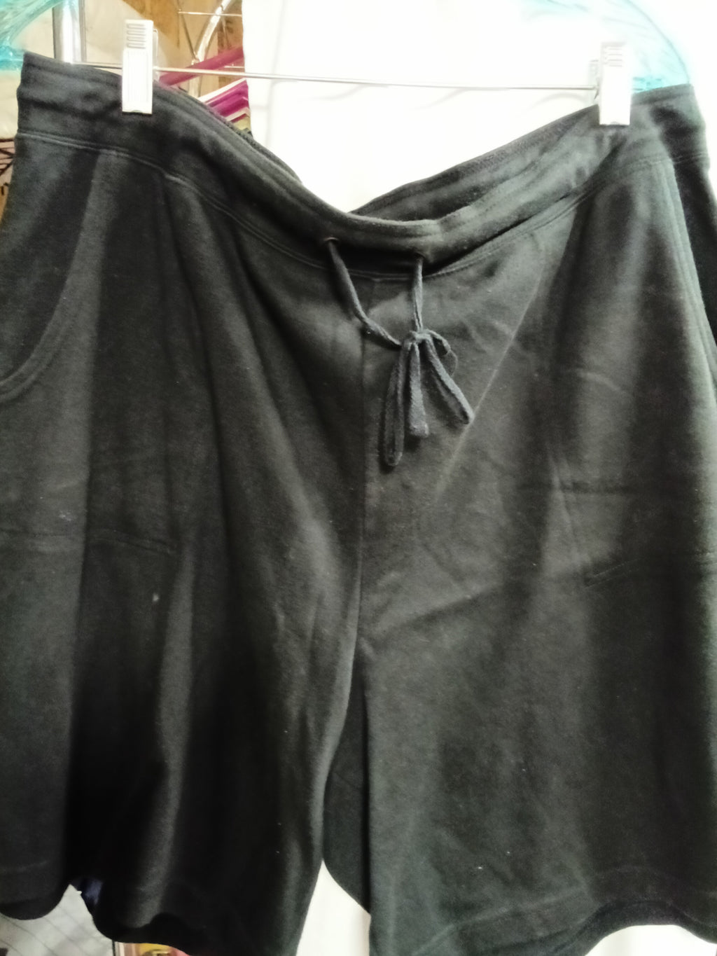 White Stag Black Drawstring Shorts with Pockets - Image 1