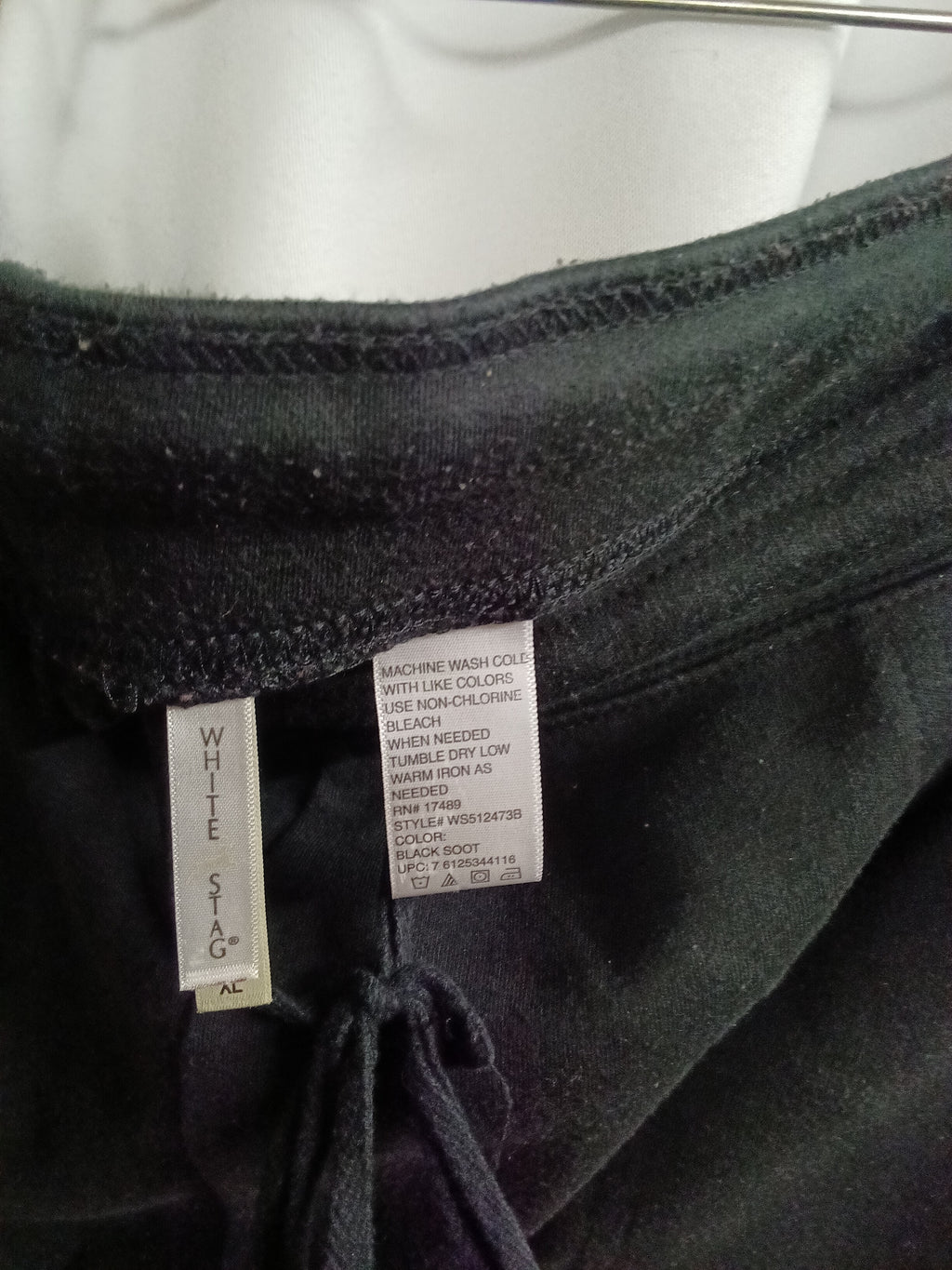 White Stag Black Drawstring Shorts with Pockets - Image 3