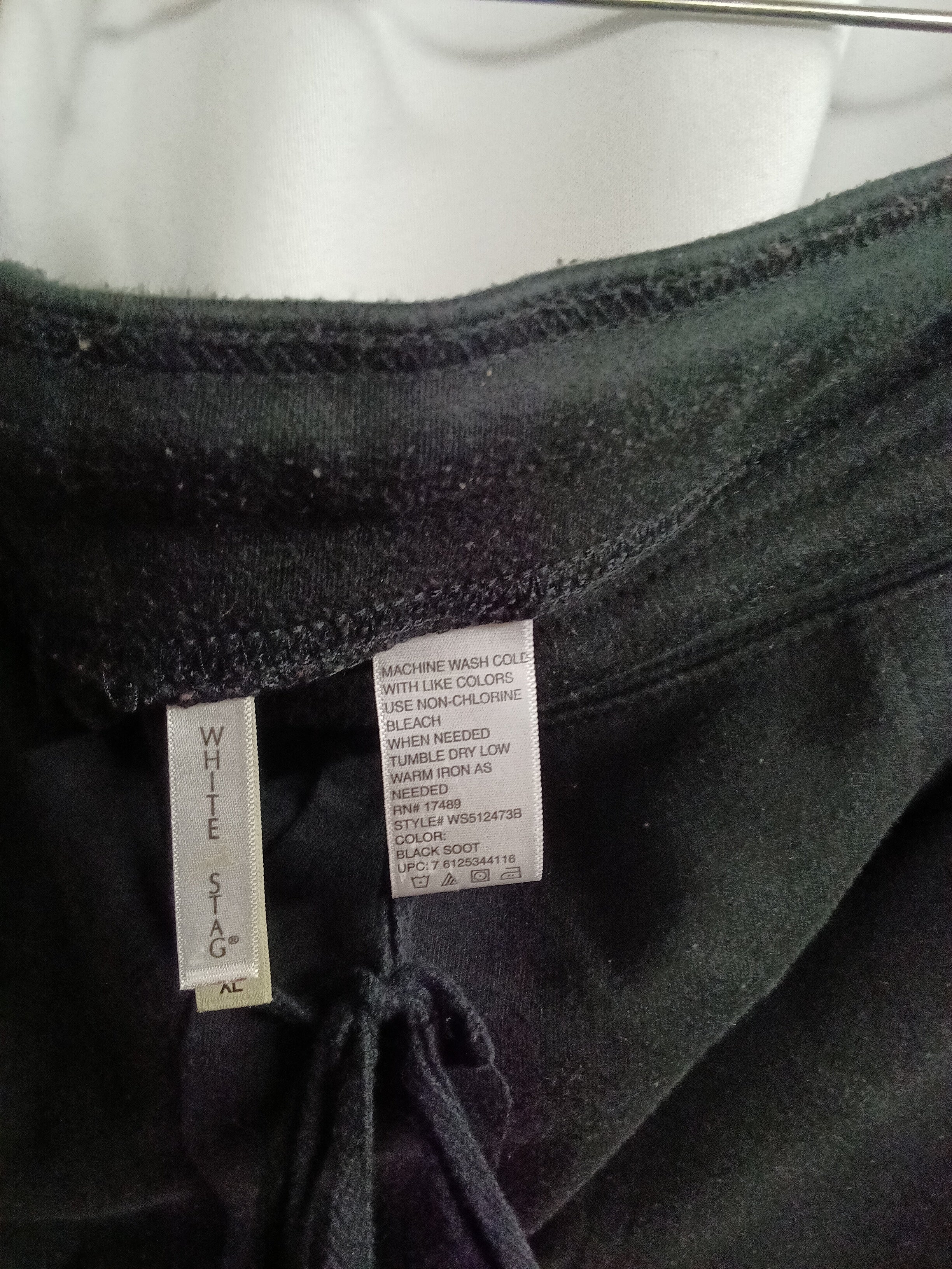 White Stag Black Drawstring Shorts with Pockets - Image 3