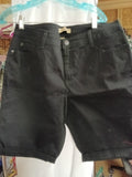 Nine West Black Denim Shorts with Pocket Detail - Image 1