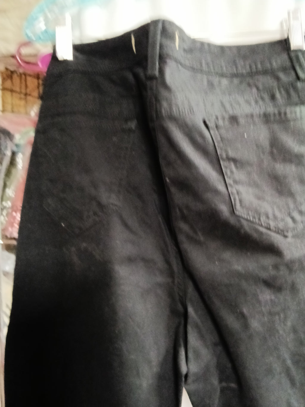 Nine West Black Denim Shorts with Pocket Detail - Image 3