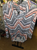 New Directions Chevron Long Sleeve Top Size L - Image 1