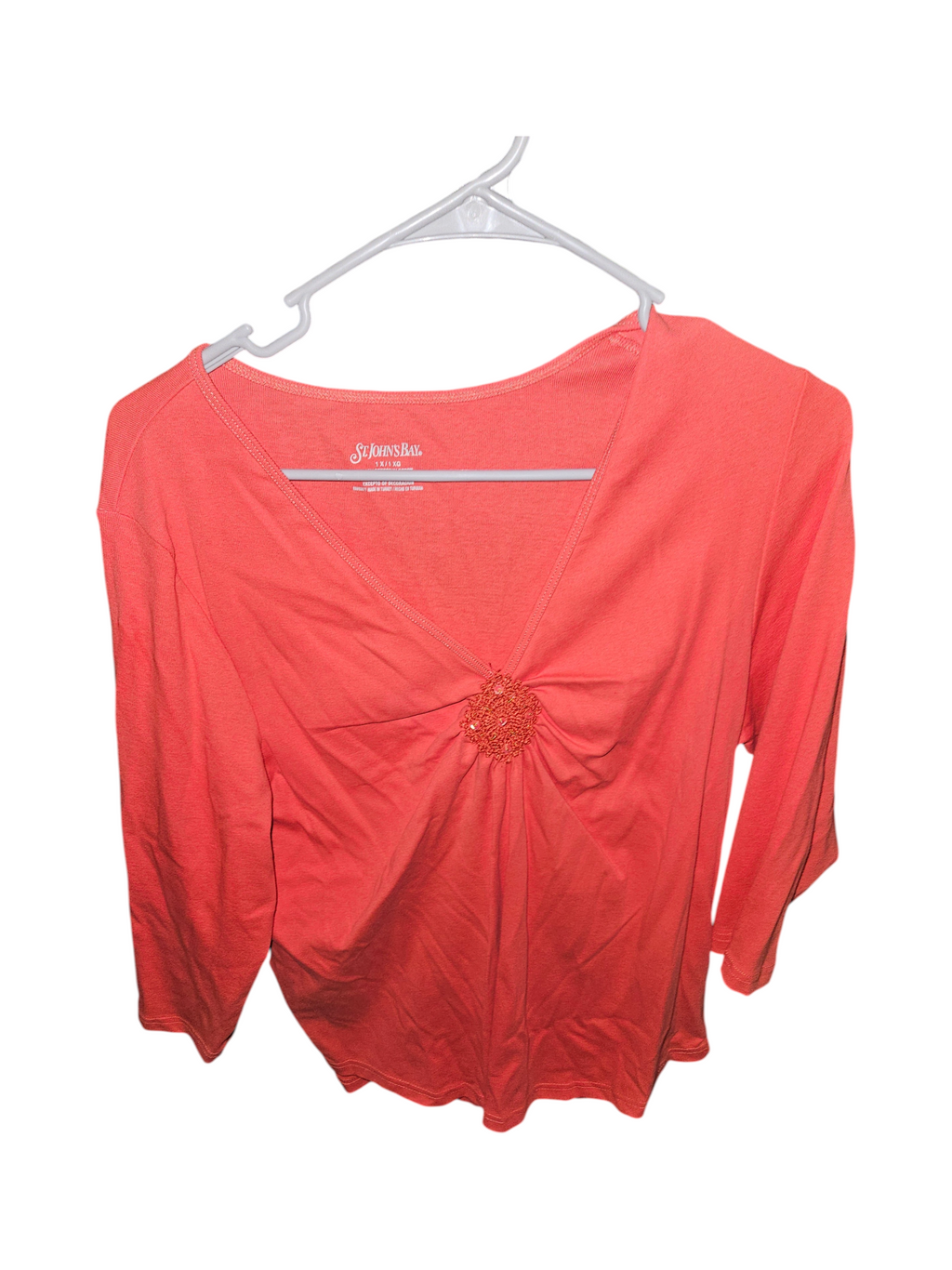 St. John's Bay Women's Coral Top Size XL - Image 1