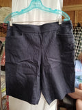 Women's George Navy Casual Shorts with Pockets - Image 1