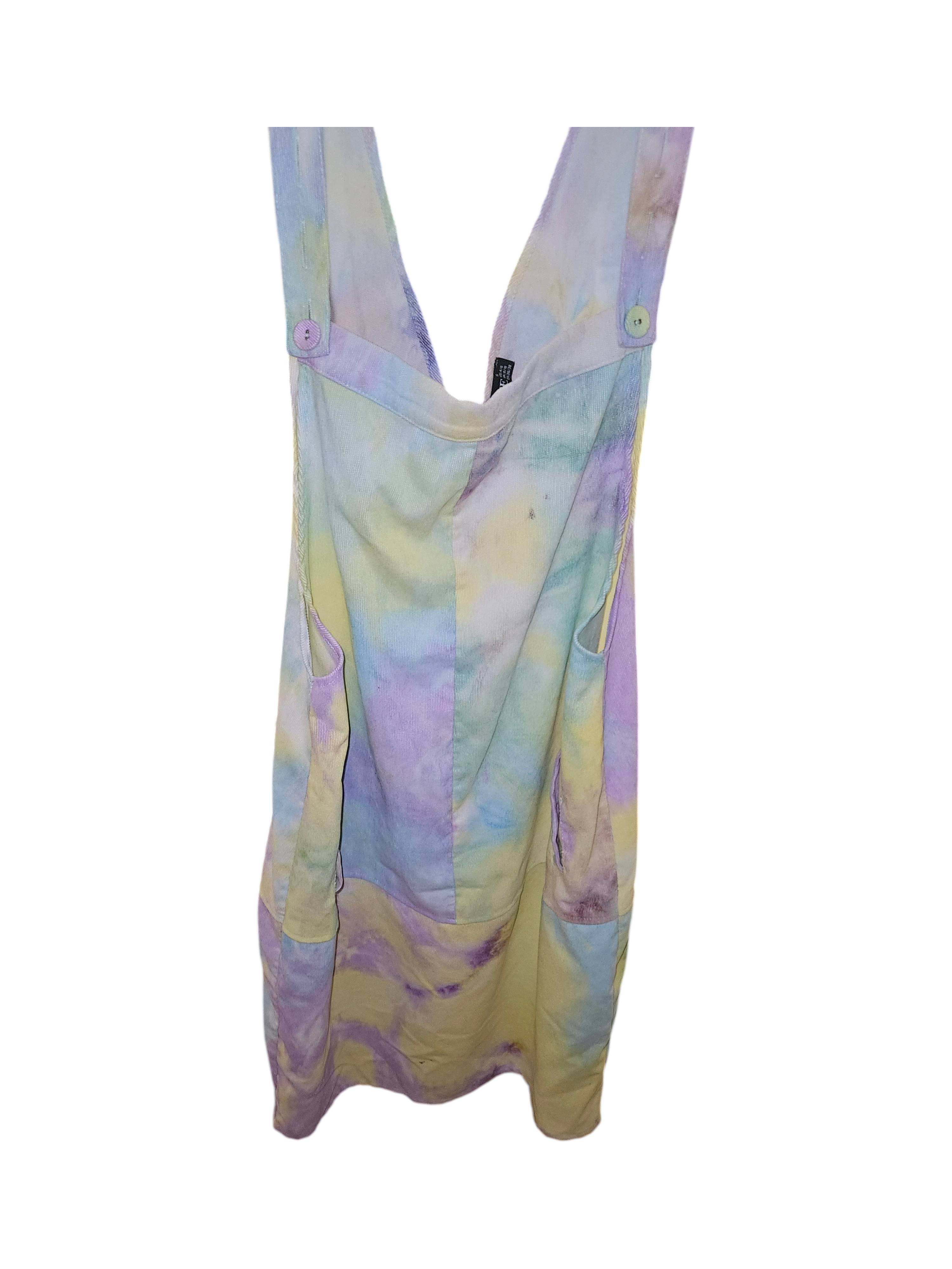 Tie-Dye Sleeveless Dress with Pockets - Image 1