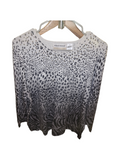 Alfred Dunner Animal Print Long Sleeve Top XL - Image 1