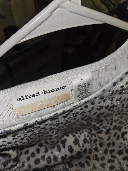 Alfred Dunner Animal Print Long Sleeve Top XL - Image 2