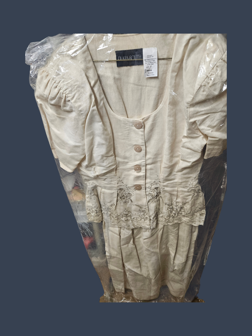 Plaza South Women's Dress Set Size 12 with Embroidered Details - Image 1