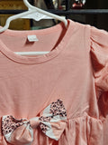 Toddler Pink Dress with Bow 18-24M - Image 1