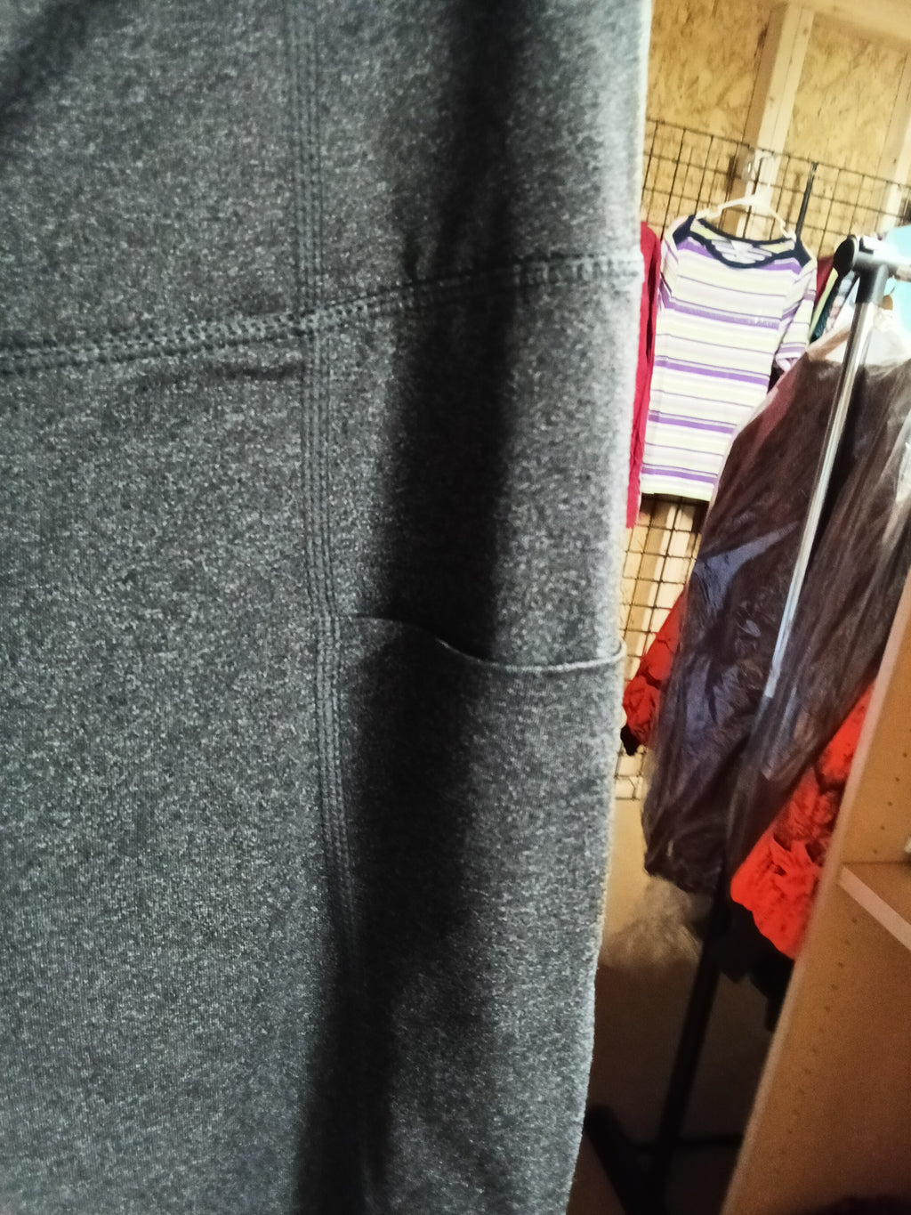 Member's Mark Women's Grey Perforated Leggings - Image 3