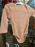 Baby Long Sleeve Waffle Knit Onesie - Image 1