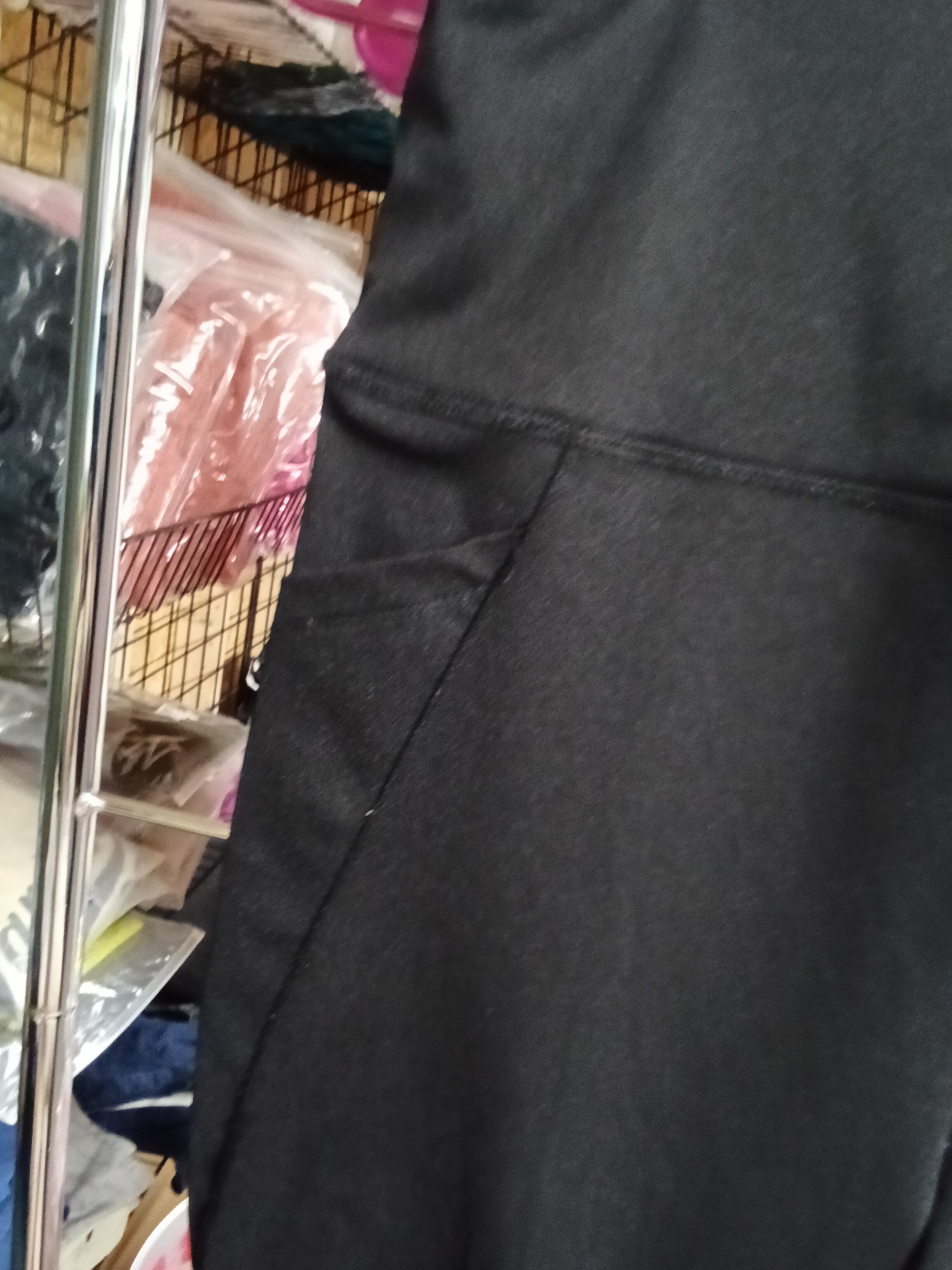 Shosho Black High-Waisted Leggings with Pockets - Image 2