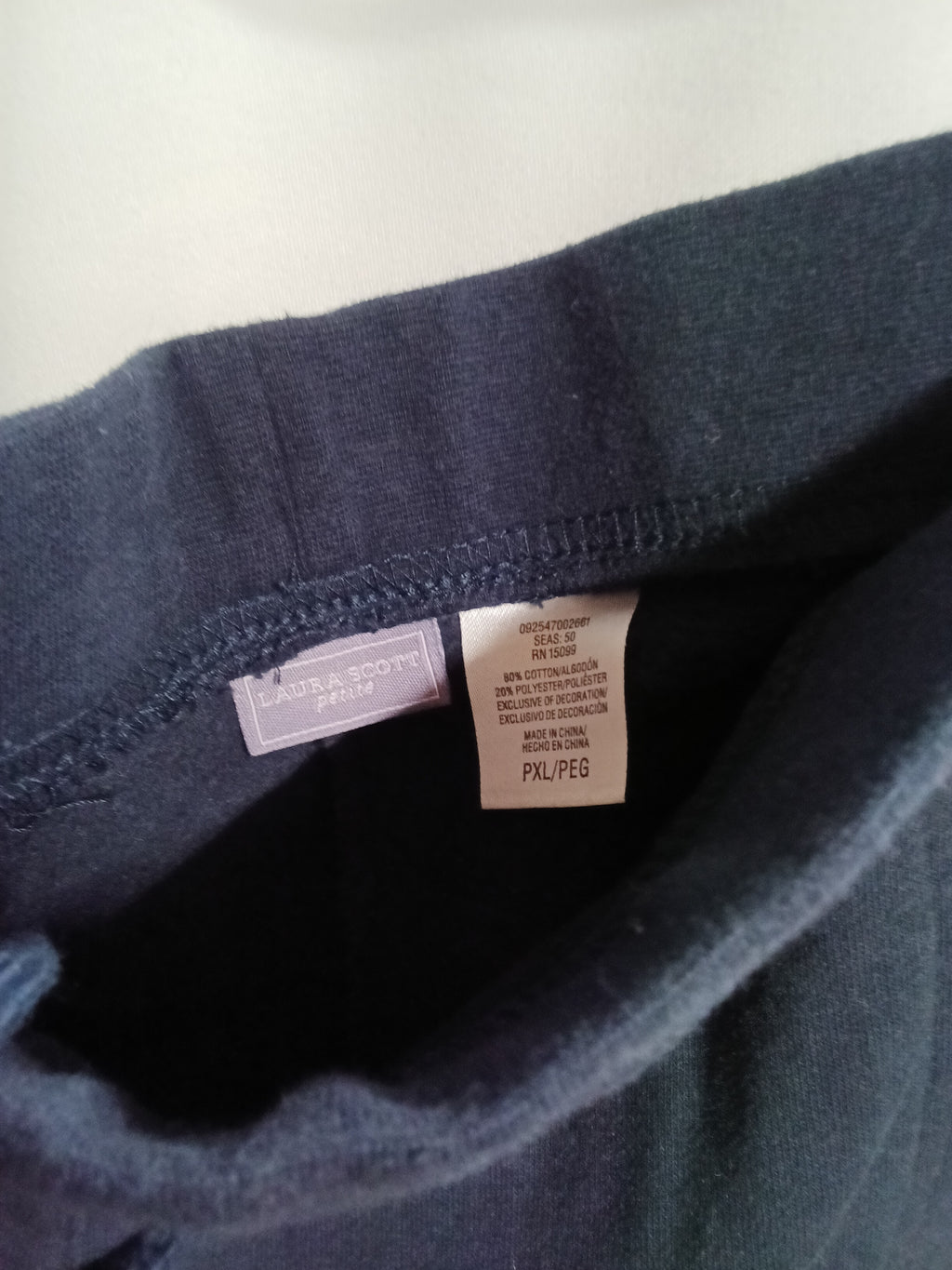 Laura Scott Petite Navy Pants PXL - Image 2