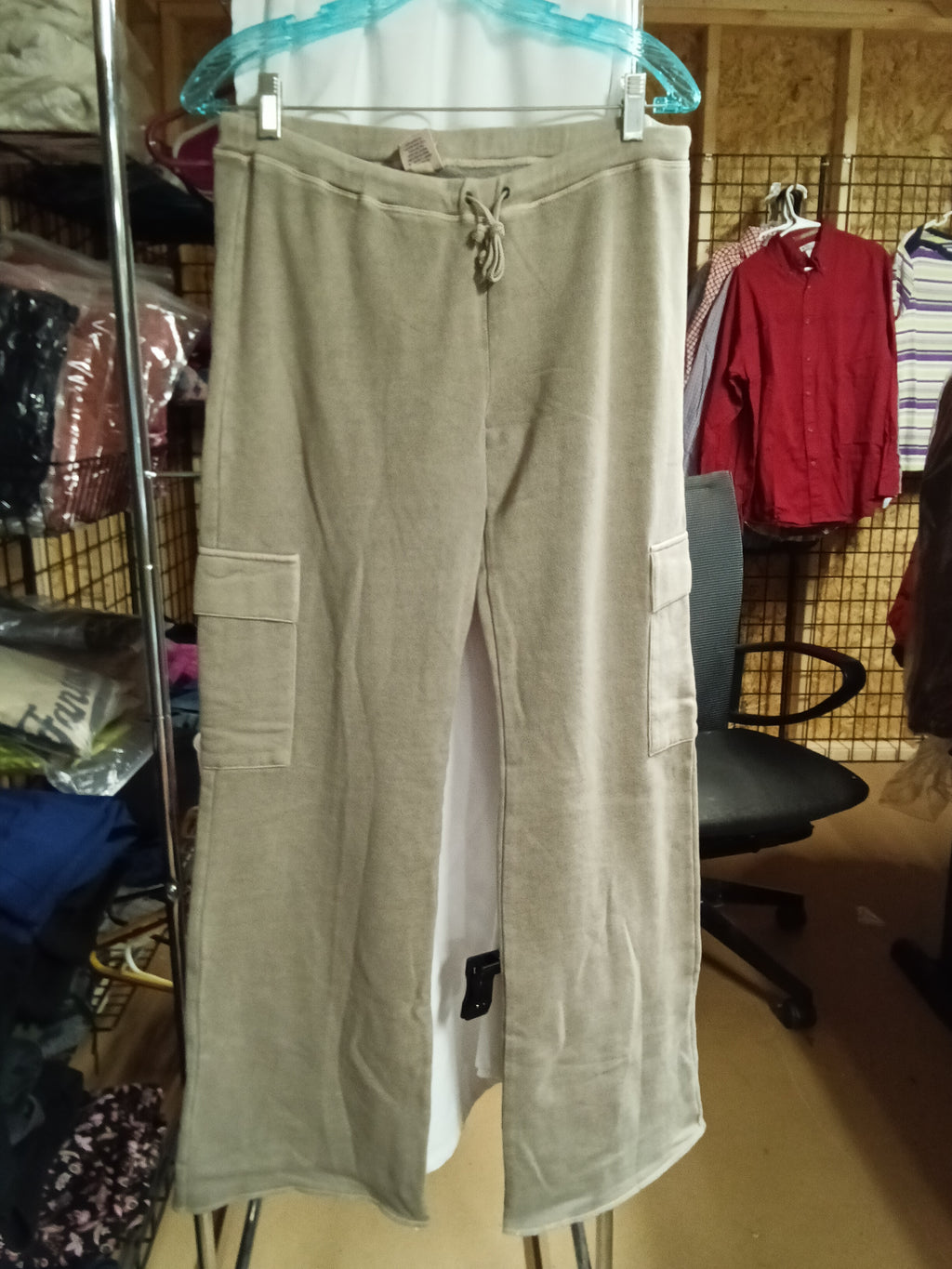 Old Navy Beige Cargo Joggers with Drawstring Waist - Image 1
