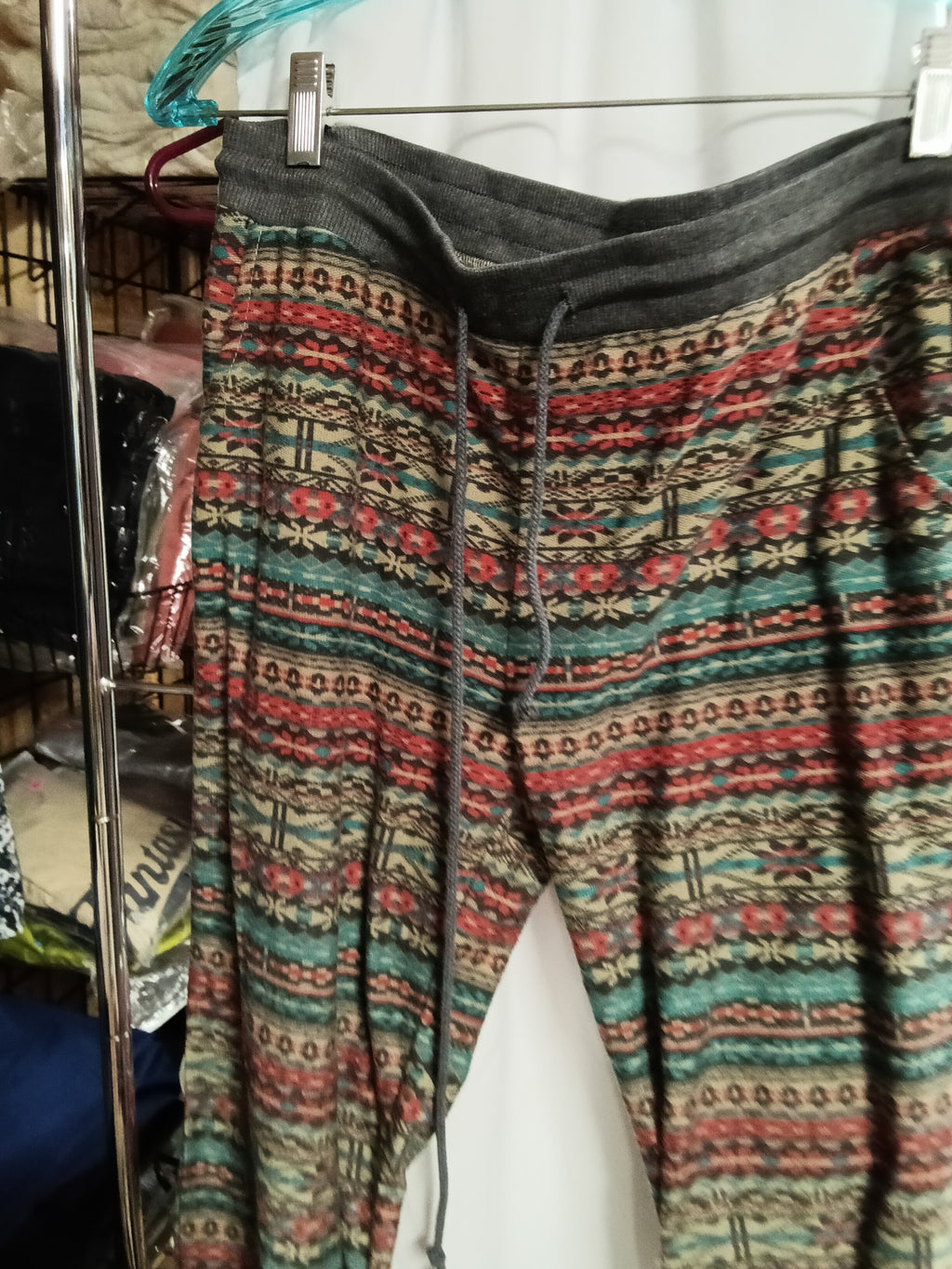 Kiss & Cry Patterned Jogger Pants with Drawstring Waist - Image 3