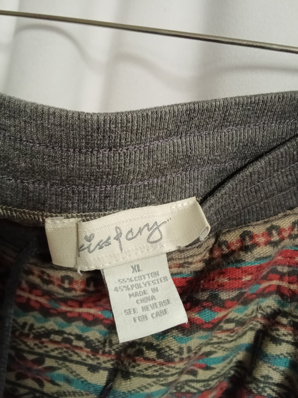 Kiss & Cry Patterned Jogger Pants with Drawstring Waist - Image 4