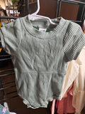 Ribbed Baby Onesie 12-18M Short Sleeve - Image 1