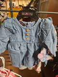 Delia's Baby Denim Dress with Ruffle Sleeves - Image 1
