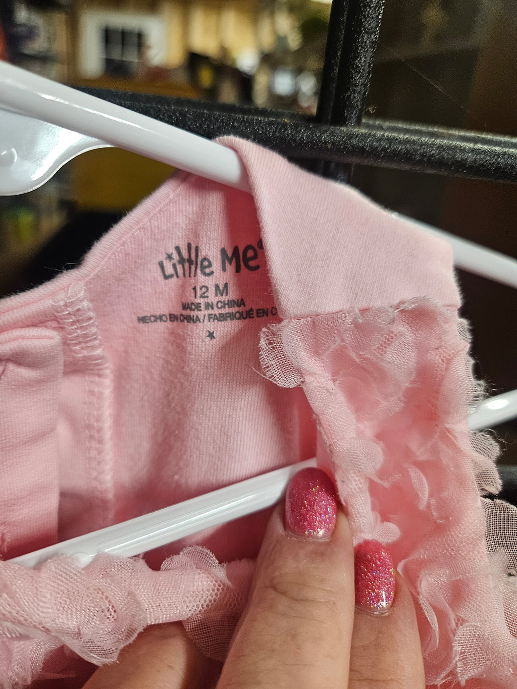 Pink Sleeveless Baby Dress with Bow Detail - Image 2