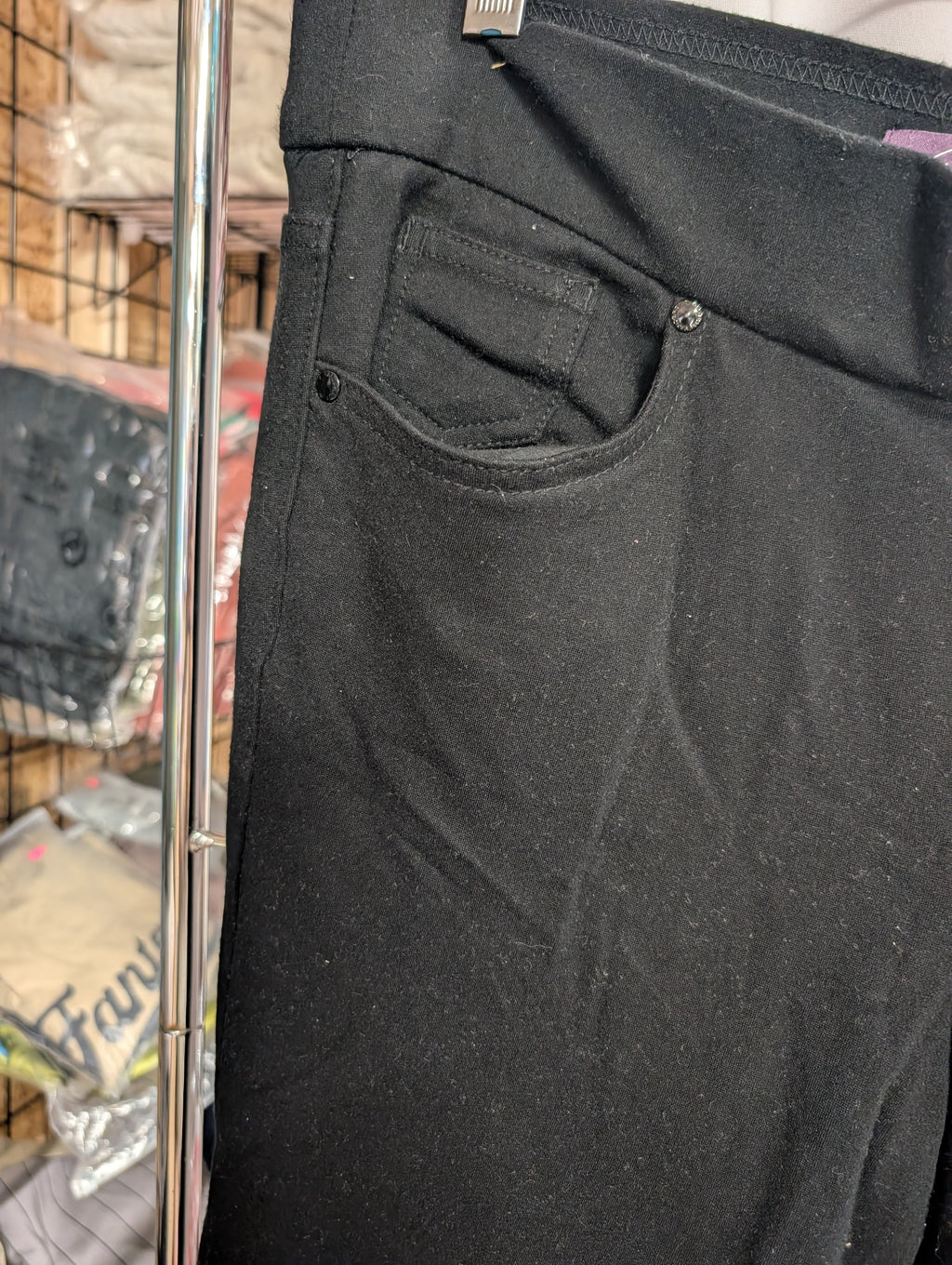 Women's Black Pull-On Pants - Image 5