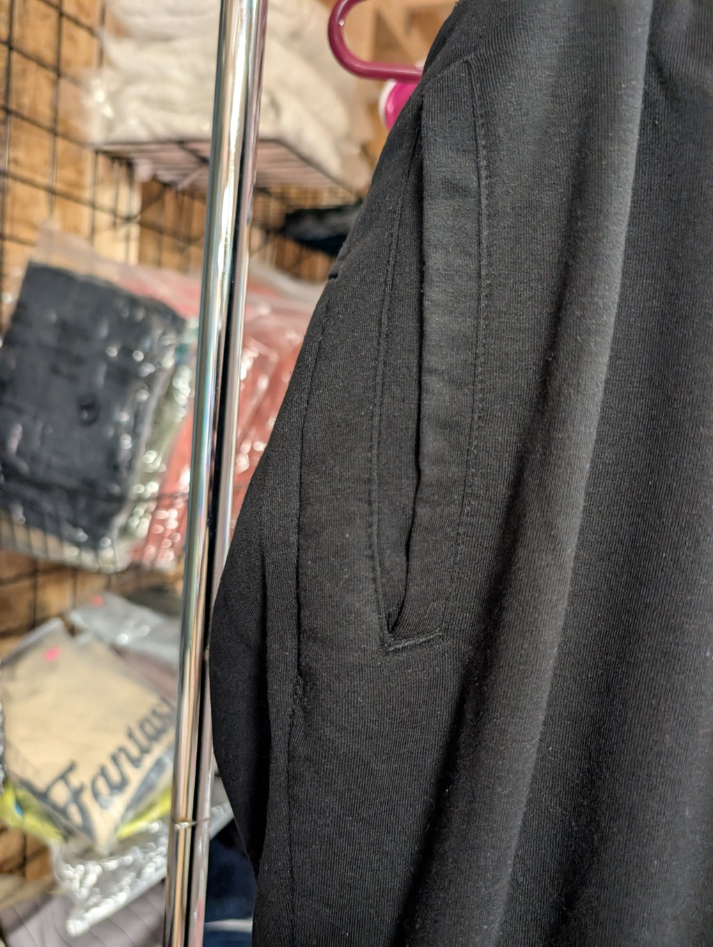 Black Jogger Pants with Pockets - Image 1