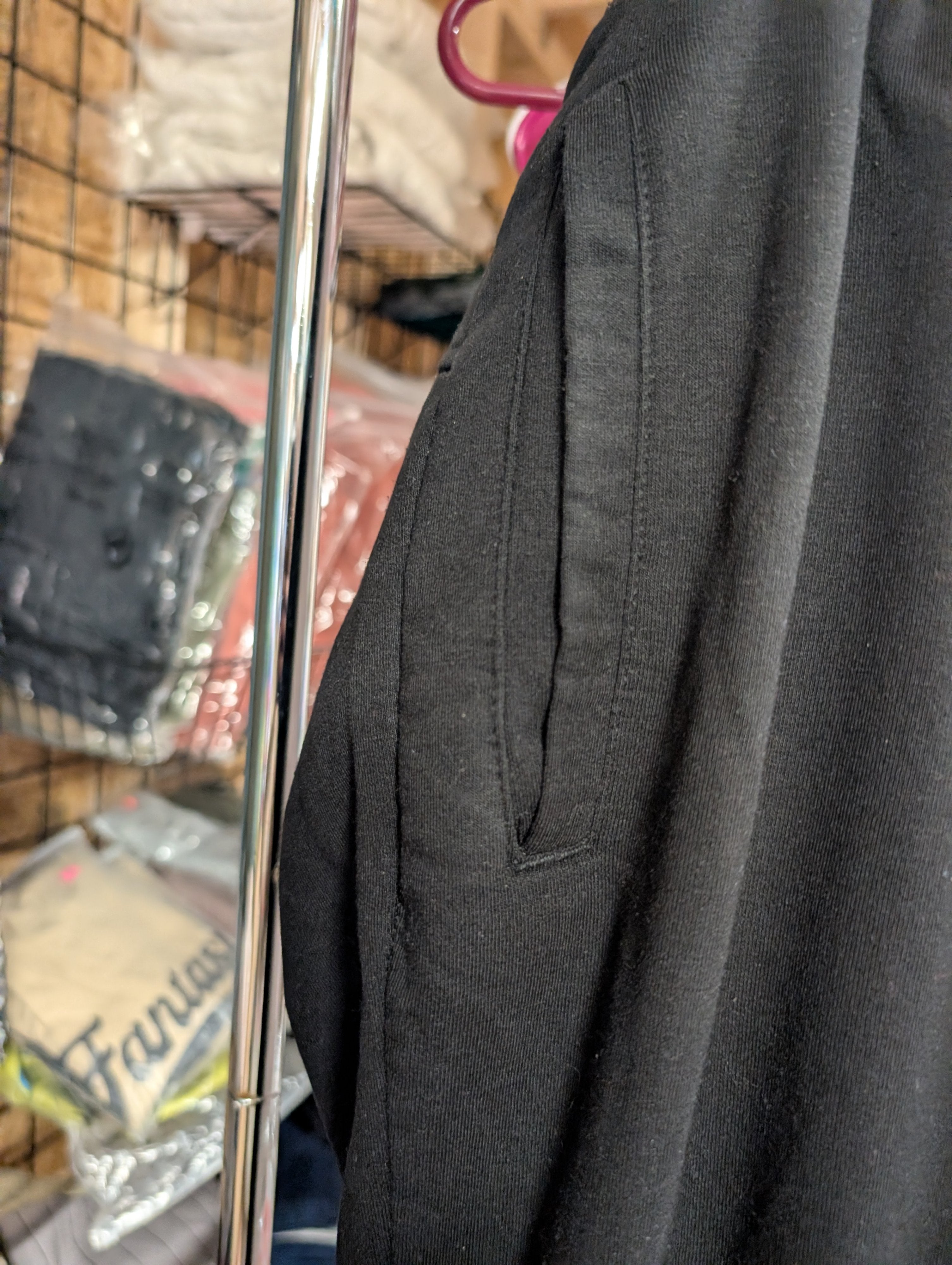 Black Jogger Pants with Pockets - Image 1